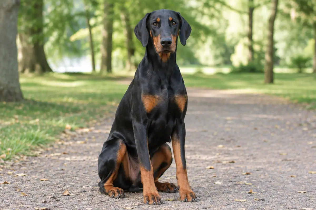 Doberman Pinscher dog